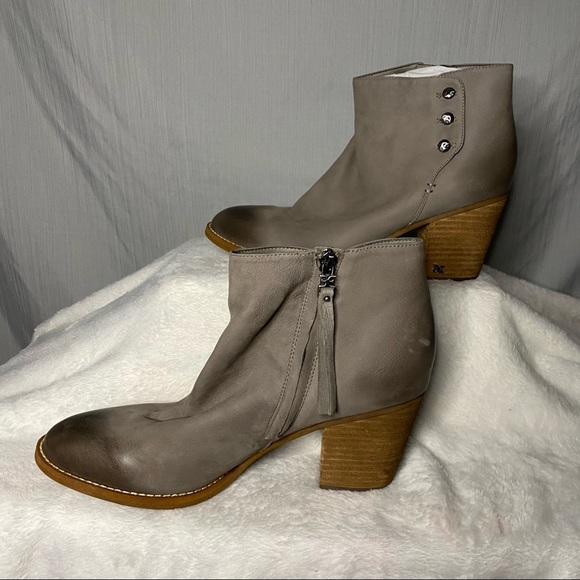 Sam Edelman gray zippered ankle boots Sz 10 NWOT - Picture 3 of 6